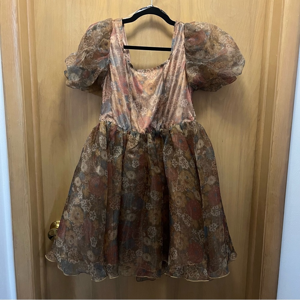 Listicle Floral Puff Sleeve Dress